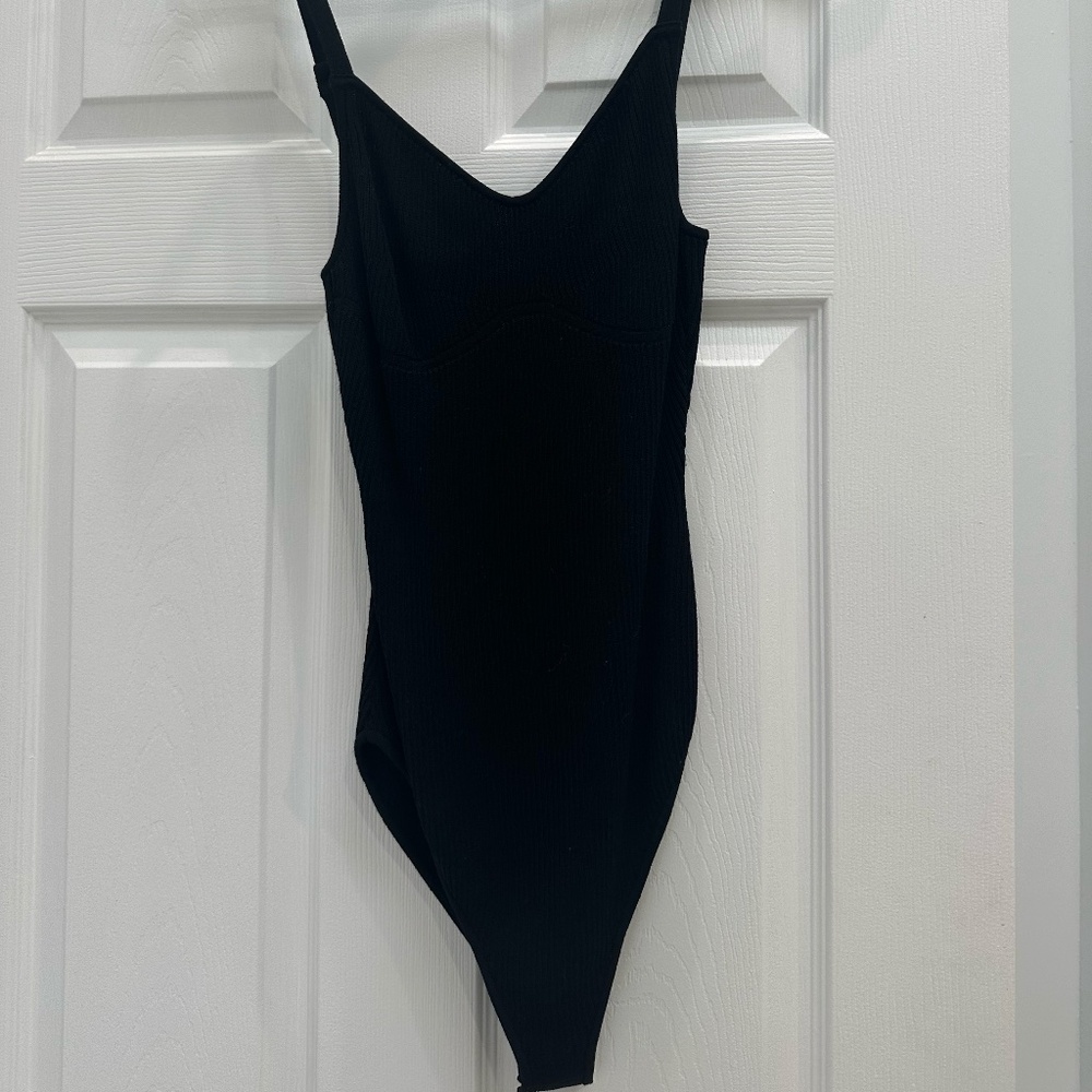 FRAME RIBBED BODYSUIT